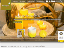 Tablet Screenshot of grabkerzen.com
